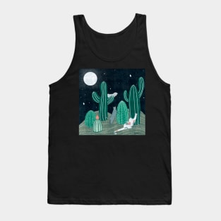 Cats in Desert - Night Tank Top